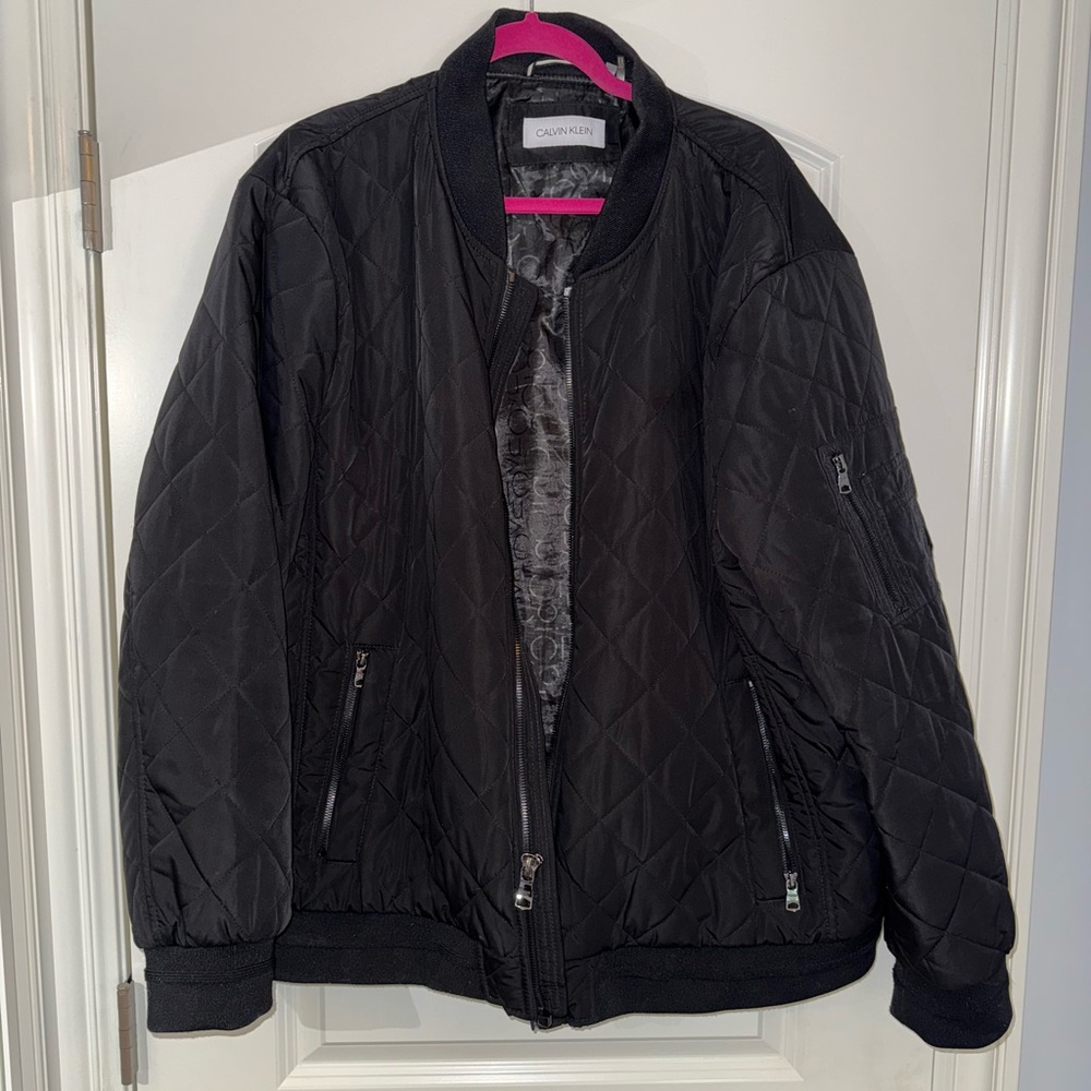 Calvin Klein Men’s Black Bomber Jacket